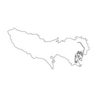 tokyo japan map line vector