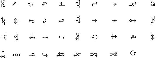 a set of different symbols that are arranged in a circle.Editable Strokes... vector