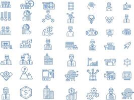 Business Line Editable Icons set.illustration in modern thin line style of business related icons financial graphs, documents, processes, and more. Pictograms and infographics vector