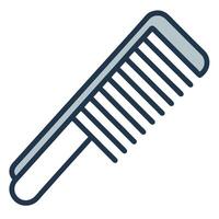 a comb is shown in a line drawing vector