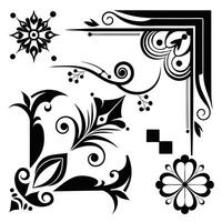 decorative elements design on a white background vector
