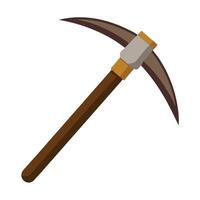 a pick axe icon on a white background vector