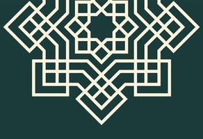 an islamic geometric pattern on a green background, abstract geometric background with squares vector
