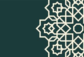 an islamic pattern on a green background, Geometric ethnic pattern. Seamless background. Abstract ornament vector