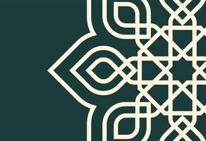 Oriental ornament in arabic style. Template for design, an abstract design with a geometric pattern vector