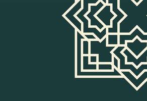 an islamic design on a green background, abstract background with a pattern vector