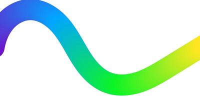 Abstract Rainbow Wave Curve Gradient Design Graphic Illustration vector