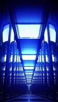 Walking Inside Data Center with Endless Server Racks video