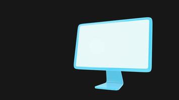 3D Cartoon-Style Computer Display with a Playful Design video