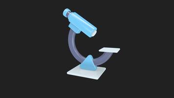 3D Cartoon Microscope Animation video