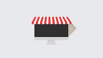 Internet Shopping 2D Motion Graphics Animation video