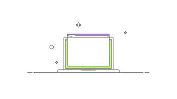 Earning Money While Working on a Notebook 2D Motion Graphics Animation video