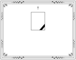 Digital Memorial Card Illustration with Empty Space for Text vector