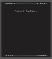 Forever in Our Hearts Memorial Service Template Illustration with Empty Space vector