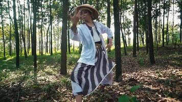 Crouching in a Lush Forest video