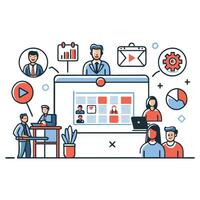 Visual Representation of Event Concept and Planning Insights vector
