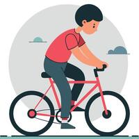 Embarking on the Joyous Adventure of Learning to Ride a Bicycle vector