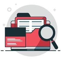 Comprehensive Illustration of File Searching Concepts The Ultimate Guide to Digital Discovery vector