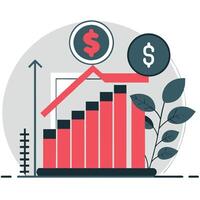 Visualizing the Intricacies of Finance Through Conceptual Illustration vector