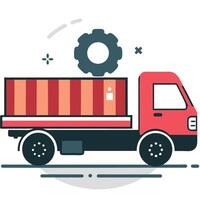 Conceptual Illustration of a Loading Screen with Progress Bar and Elements vector