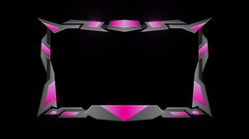Gradient Pink Stream Overlay twitch overlay Game Overlay transparent background video