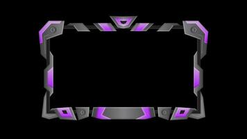 Purple Saber Stream Overlay twitch overlay Game Overlay transparent background video