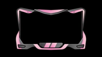 Rosa Milch Strom Overlay zucken Overlay Spiel Overlay transparent Hintergrund video