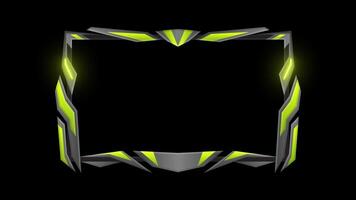 Light Green Stream Overlay twitch overlay Game Overlay transparent background video