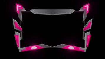 Modern Pink Stream Overlay twitch overlay Game Overlay transparent background video