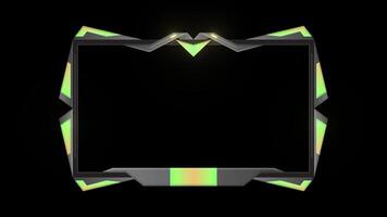 Simple two color Stream Overlay twitch overlay Game Overlay transparent background video