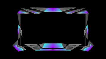 Stream Overlay twitch overlay Game Robot Blue Overlay transparent background video