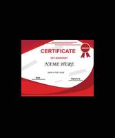 modern certificate design template layout vector