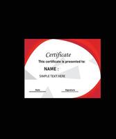 luxury certificate design layout vector