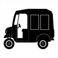 RICKSHAW Shilhoutee Design vector