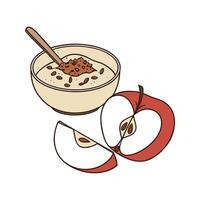 Delicious Amaranth Apple Cinnamon Mash Recipe vector