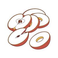Nutritious Baked Apple Rings Easy Recipe vector