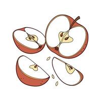Smooth Baked Mashed Apple Slices Comfort Dish vector