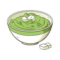 Nutritious Cabbage Puree for Babies vector