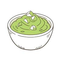 Creamy Cabbage Puree for Nutritious Meals vector
