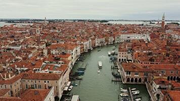 The view from the top of a building in venice video