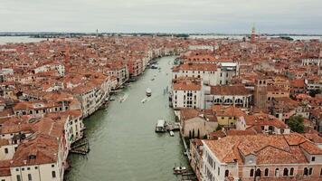 The view from the top of the grand canal in venice video