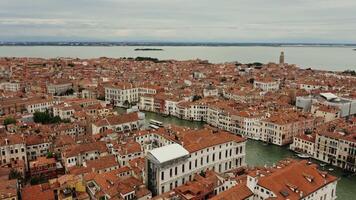 The view from the top of the grand canal in venice video