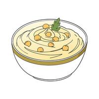 Delicious Chickpea Masht Flavorful Delight vector