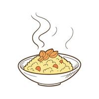 Nutritious Couscous Mash Easy Delight vector