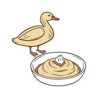 Savory Duck Puree Quick Delight vector
