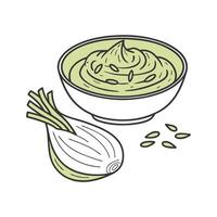 Nutritious Fennel Puree Quick Option vector