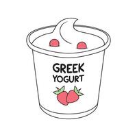 Nutritious Greek Yogurt for Healthy Snacking vector