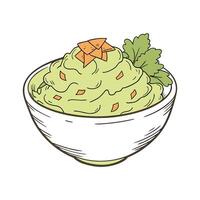 Nutritious Mashed Kohlrabi Carrot Healthy Option vector