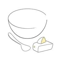 Tasty Mashed Mac and Cheese Healthy Snack vector