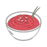 Yummy Red Cabbage Puree for Healthy Snacking vector